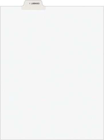 Avery 11948 Avery-Style Preprinted Legal Bottom Tab Divider, Exhibit I, Letter, White (Pack of 25) in Saudi Arabia