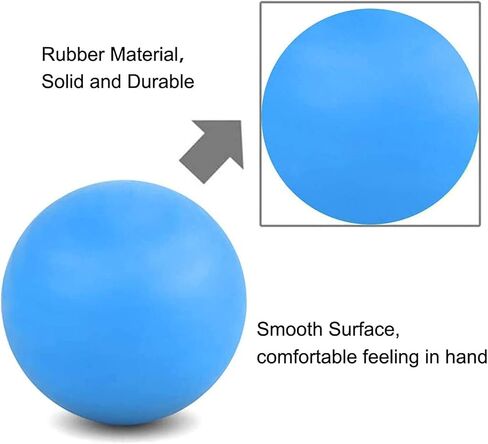 ProChosen Massage Lacrosse Ball for Sore Muscles, Shoulders, Neck, Back, Foot, Body, Deep Tissue, Trigger Point, Muscle Knots, Yoga and Myofascial Release (Blue) in Saudi Arabia