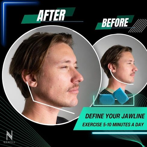 Jawline Exerciser for Men & Women - 6pcs Silicone Jaw Toner - 3-Resistance Levels Face Shaper Set - Jawline Sculptor For Beginner- Mouth Chewer for Jawline in Saudi Arabia