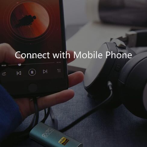 مضخم سماعة الرأس المحمول EVERSOLO H1 وDAC ES9281AC Pro عالي الدقة يدعم PCM 384 كيلو هرتز/32 بت DSD256 MQA 3.5 ملم مخرج سماعة الرأس للهواتف الذكية/الكمبيوتر اللوحي/الكمبيوتر الشخصي التي تعمل بنظام Android in Kuwait