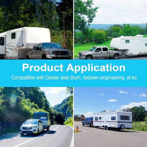 4 قطع من غطاء غبار محمل المقطورة و6 قطع من المقابس المطاطية، 1.98 بوصة استبدال محور المقطورة وغطاء محور المقطورة وغطاء الشحم ومسمار معدني لمحور المقطورة وأغطية غبار المحور in Kuwait