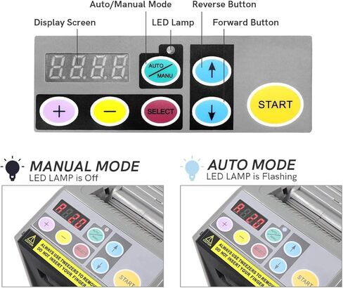 موزع الأشرطة الأوتوماتيكي، قاطع الأشرطة الكهربائية، آلة قطع الأشرطة الأوتوماتيكية المتينة مع الأوضاع اليدوية والتلقائية، الحد الأقصى لطول القطع 39 بوصة/999 مم in Kuwait