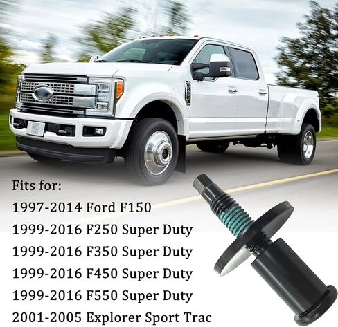 مجموعة مسامير قفل مزلاج الباب الخلفي الخلفي تناسب 1997-2016 Ford F150 F250 F350 F450 F550 Super Duty Explorer Sport Trac 1L3Z-99404A42-AA in Kuwait