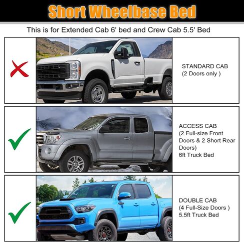 X AUTOHAUX قوة الباب الخلفي السرير قفل عن بعد مجموعة التجميع لتويوتا تاكوما 2019-2023 سرير قاعدة العجلات القصيرة كابينة ممتدة 6' سرير وطاقم كابينة 5.5' سرير PK3B635JS0 قفل الباب الخلفي الكهربائي in Kuwait