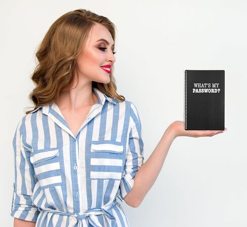 Iconikal What's My Password? Password Saver Personal Organizer, 8 x 5-Inch For Usernames, Sites, Services in Saudi Arabia