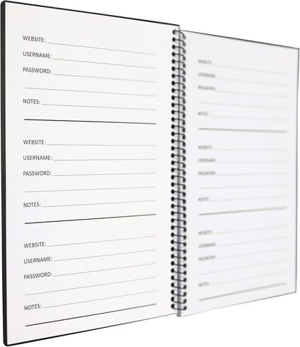 Iconikal What's My Password? Password Saver Personal Organizer, 8 x 5-Inch For Usernames, Sites, Services in Saudi Arabia