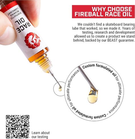 Fireball Dragon Bearing Lube for Skateboards - Longboard Bearing Lubricant - Inline Skate Lube in Saudi Arabia