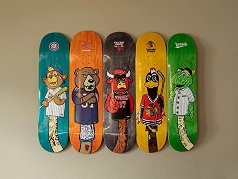 | Skateboard Deck Hanger | Clear Hanging Display Mount for Skateboards and Longboards | Gift for Skaters in Saudi Arabia