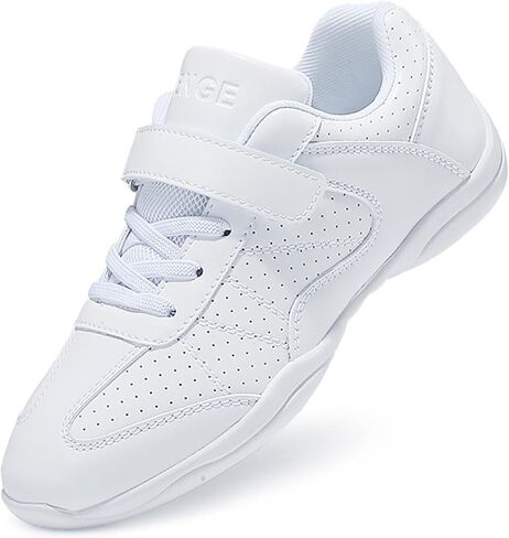 TUOTOM Girls Cheerleading Dance Shoes White Athletic Training Tennis Breathable Youth Competition Cheer Sneakers in Saudi Arabia