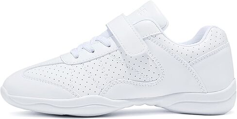 TUOTOM Girls Cheerleading Dance Shoes White Athletic Training Tennis Breathable Youth Competition Cheer Sneakers in Saudi Arabia