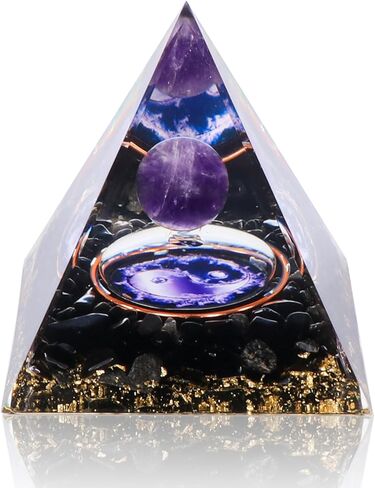 هرم أورغون للطاقة الإيجابية، هرم كريستالي وأحجار شفاء، مولد طاقة كريستالي للحماية من الإجهاد، تقليل الشفاء، التأمل، جذب الثروة المحظوظة (تاي تشي) in Kuwait