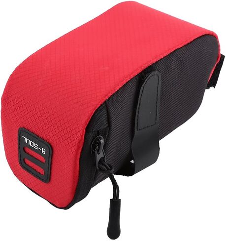 Bike Saddle Bag Super Light Polyester Bicycle Seat Saddle Bag Under-seat Zippered Opening Storage Bag for Most Kinds of Bicycles(black) in Saudi Arabia