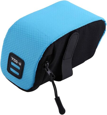 Bike Saddle Bag Super Light Polyester Bicycle Seat Saddle Bag Under-seat Zippered Opening Storage Bag for Most Kinds of Bicycles(black) in Saudi Arabia