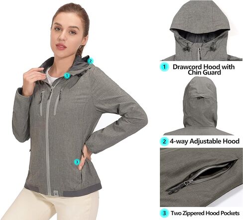 سترة نسائية سريعة الجفاف وجيدة التهوية من Mapamyumco، سترة رياضية خفيفة الوزن قابلة للتمدد مع غطاء للرأس لممارسة رياضة الجولف والمشي لمسافات طويلة in Kuwait