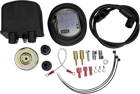 Single Fire Programmable Ignition Coil Kit Compatible with Harley Big Twin Models 1970-99 (Except Twin Cam) 1971-2003 Sportster (Except "S" models) Replacement for 53-660 in Saudi Arabia