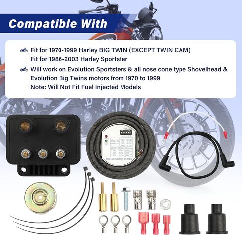 53-660 Single Ignition Programmable Kit Fit for Big Twin Models 1970-1999 (Except Twin Cam) | Fit for Sportster 1986-2003 (Except "S" models) in Saudi Arabia