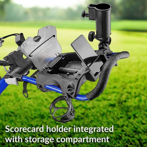 عربة دفع الجولف Caddytek CaddyLite المدمجة شبه الأوتوماتيكية القابلة للطي والفتح، باللون الأزرق in Kuwait
