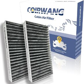 CF10135 Cabin air filter w/Activated Carbon ; Compatible with Honda Civic 2001-2005, CR-V 2002-2006, Element 2003-2011, 80292-S5A-003; Acura CSX 2006, EL 1997-2000, 2002-2005, RSX 2002-2006,