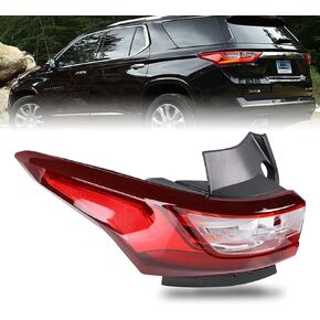 Led Tail Lights Assembly Compatible with Chevy Traverse 2018 2019 2020 2021 Right Passenger Side Tailights Rear Lamp with Bulb Replacement 84618032 GM2805130