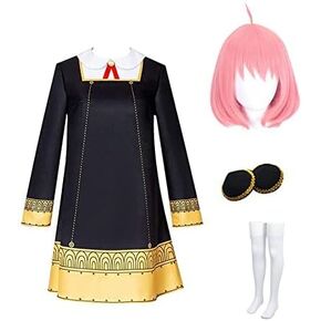 Lmetsky Anime Cosplay Costume Dress Suit Unifrom Outfit With Wig Halloween Party