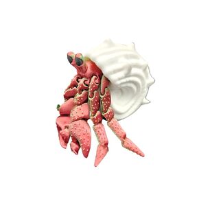 Hermit Crab Fidget Toy with Removable Shell, 3D Printed animals, crab toy, 3d printed toys