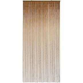 Minimalist Natural Wooden Beaded Curtain - Durable Wood Beads for Doorways & Home Decor - Ideal for Enhancing a Simple Elegant Style (79'' L x 36'' W)