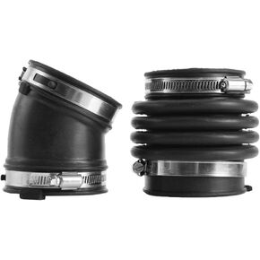 16576-EG00A 16576EG00A 2Pcs Air Intake Hose Tube Duct Boot Resonator Compatible with 2003-2009 Infini-ti G35 G35X