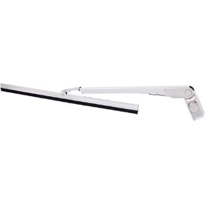 United Pacific A7022 Polished Stainless Steel Wiper Blade/Arm Set w/9-inch Blade & 7 ½ inch Arm, Plug-In Style, Trimmable Blade – ONE Set (Blade/Arm)