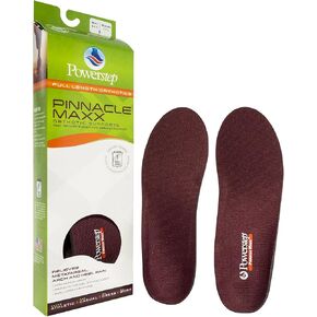 Plantar Fasciitis Feet Arch Supports Insoles - Inserts Relieve Flat Feet for Man and Women,Heavy Duty Inserts, Red (Men's9-9.5/Women's11-11.5)