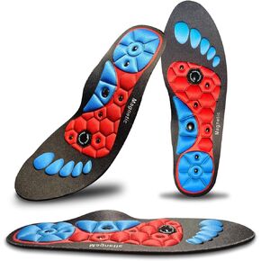 Acupressure Insoles for Men and Women - Helps Promote Blood Circulation and Relieve Fatigue Orthopedic Acupoint Massage Insoles with Magnetic Technology, Feet and Arch Support 12-15
