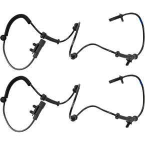 TRQ Front ABS Wheel Speed Sensor Set Compatible with 2014-2015 Dodge Durango Jeep Grand Cherokee