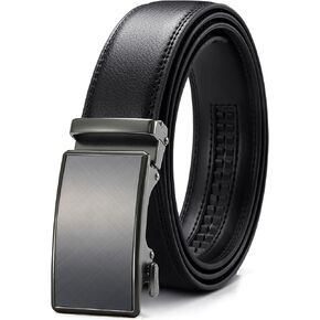 CHAOREN Mens Belt - Mens Ratchet Belt Leather 1 3/8" for Dress Pant - Micro Adjustable Belt Fit Everywhere