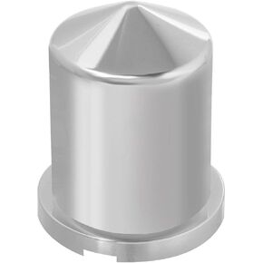 GG Grand General 10141SP Pointed Chrome Plastic Nut Cover w/Flange Fits, Set of 10