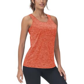 TACVASEN Women's Workout Tank Tops Lightweight Athletic Yoga Crewneck Sleeveless Shirts Exercise Fitness Tops