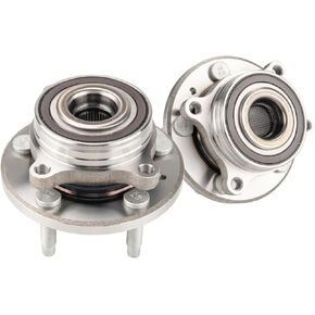 Torchbeam Pair 513275 Rear Wheel Hub Bearing Assembly for 2011-2014 Ford Edge, 2010-2019 Ford Taurus, 2009-2019 Ford Flex, 2011-2015 Lincoln MKX, 2009-2016 Lincoln MKS, Wheel Bearing 5 Lugs W/ABS