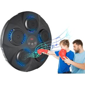 Smart Music Boxing Machine - Wall Mounted Music, Boxing Glove Home Wall Mount, Electronic Smart Focus Agility Training Digital Wall Target Punching Pads - Suitable for Kids