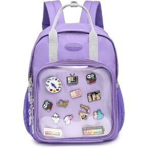 RAINBOW SMILE Girls Womens Kawaii Cute Ita Bag Backpack with insert Pin Display Backpack for School Anime Cosplay