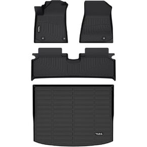 Wailtnb- Floor Mats & Cargo Mats Set Fit Kia NIRO EV 2023 2024 All Weather Floor Liners for Kia NIRO EV Car Liner Trunk Liner Accessories for NIRO EV