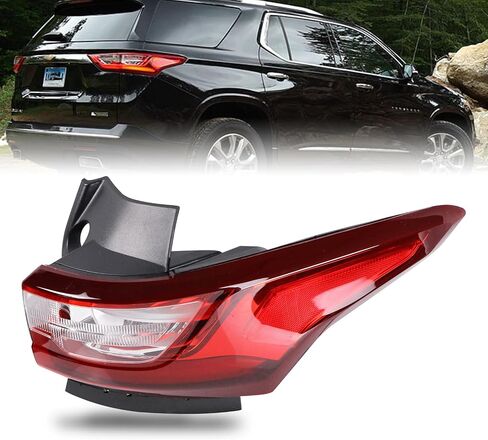 Led Tail Lights Assembly Compatible with Chevy Traverse 2018 2019 2020 2021 Right Passenger Side Tailights Rear Lamp with Bulb Replacement 84618032 GM2805130 in Kuwait