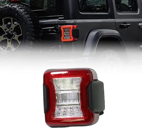 LED Tail Lights Fit for 2018-2023 Jeep Wrangler JL,Rear Lights Assembly With Running Light, Brake Turn Signal Lamp and Reverse Lamp Functions(passenger Right side) in Saudi Arabia