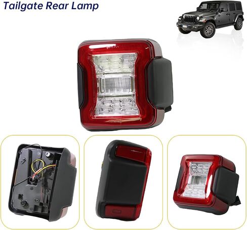 LED Tail Lights Fit for 2018-2023 Jeep Wrangler JL,Rear Lights Assembly With Running Light, Brake Turn Signal Lamp and Reverse Lamp Functions(passenger Right side) in Saudi Arabia