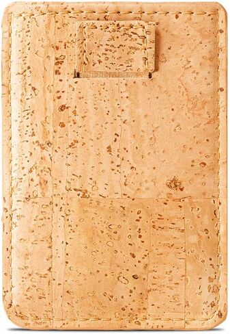 Vegan Front Pocket Wallet Men Minimalist Slim Cards Eco Durable Cork in Saudi Arabia