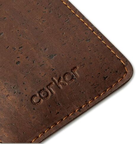 Vegan Front Pocket Wallet Men Minimalist Slim Cards Eco Durable Cork in Saudi Arabia
