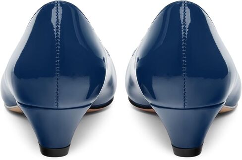 Womens Pumps, Small Square Toe Kitten Heel Pumps for Women, Dress Pumps with Flower Buckle in Kuwait