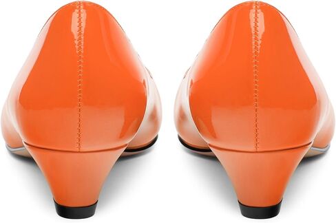 Womens Pumps, Small Square Toe Kitten Heel Pumps for Women, Dress Pumps with Flower Buckle in Kuwait