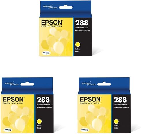 EPSON 288 DURABrite Ultra Ink Standard Capacity Yellow Cartridge (T288420-S) Works with Expression XP-330, XP-430, XP-434, XP-340, XP-440, XP-446 in Saudi Arabia