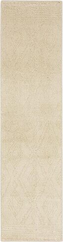 Mohawk Home Nomad Vado Cream Geometric (2' X 6') Runner Rug in Saudi Arabia