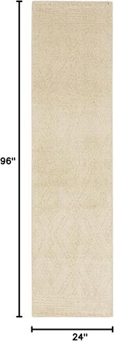 Mohawk Home Nomad Vado Cream Geometric (2' X 6') Runner Rug in Saudi Arabia