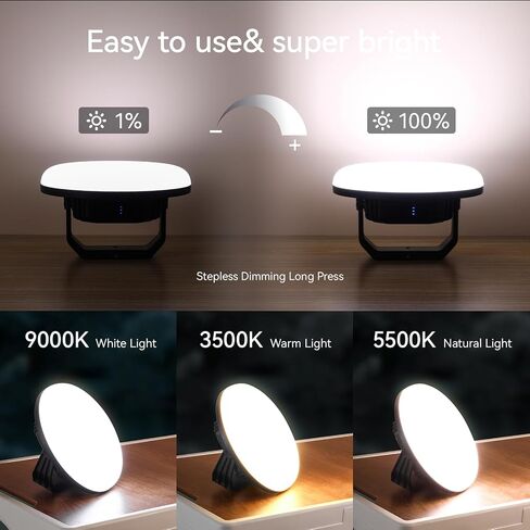 VAVOFO 42W 4000LM LED Camping Lantern Rechargeable, 10,000mAh Power Bank, 3 Lighting Modes, IP65 Waterproof Flashlight , Portable Tent Light with Magnetic Base for Emergencies & Holiday Fun! in Saudi Arabia