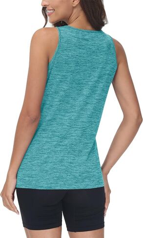 TACVASEN Women's Workout Tank Tops Lightweight Athletic Yoga Crewneck Sleeveless Shirts Exercise Fitness Tops in Saudi Arabia
